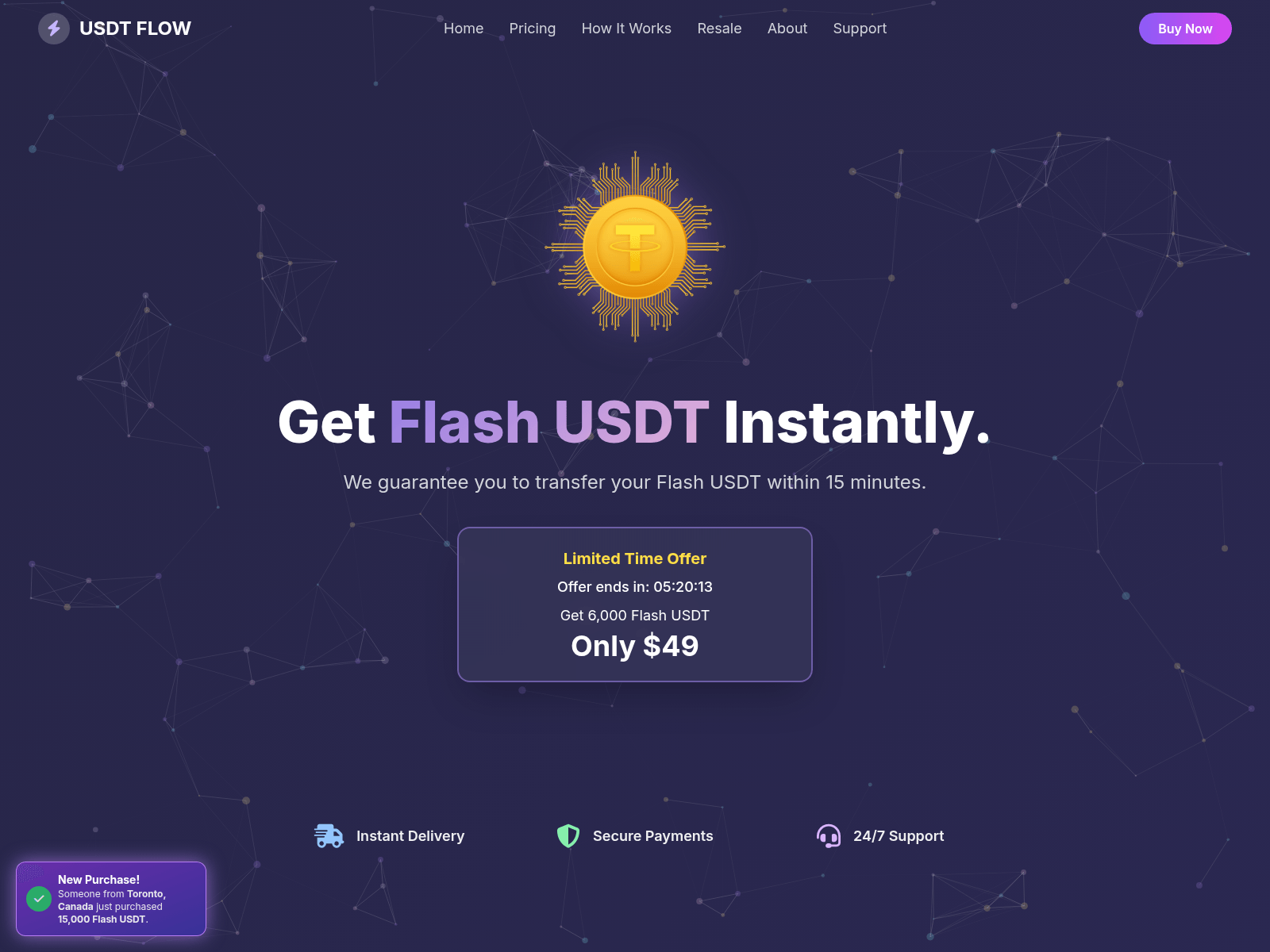 Screenshot of flashusdtpro.shop