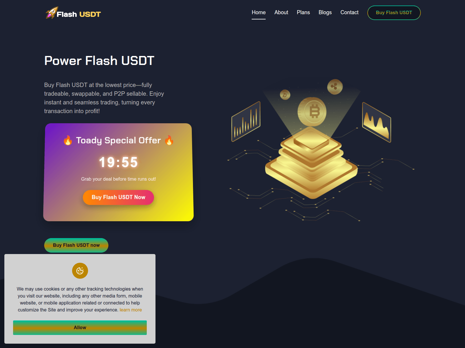 Screenshot of flashusdtmine.shop