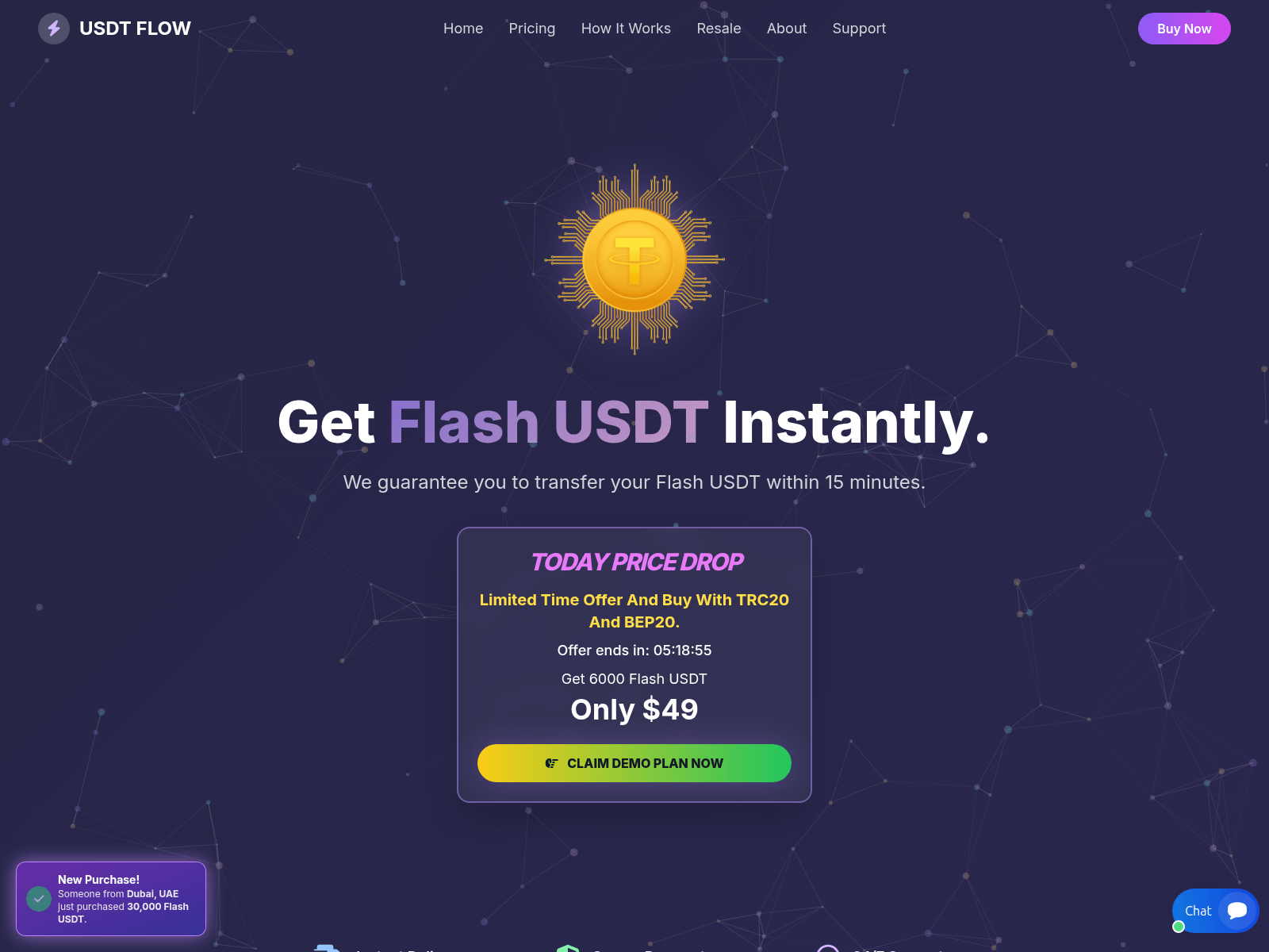 Screenshot of flashusdtshop.store