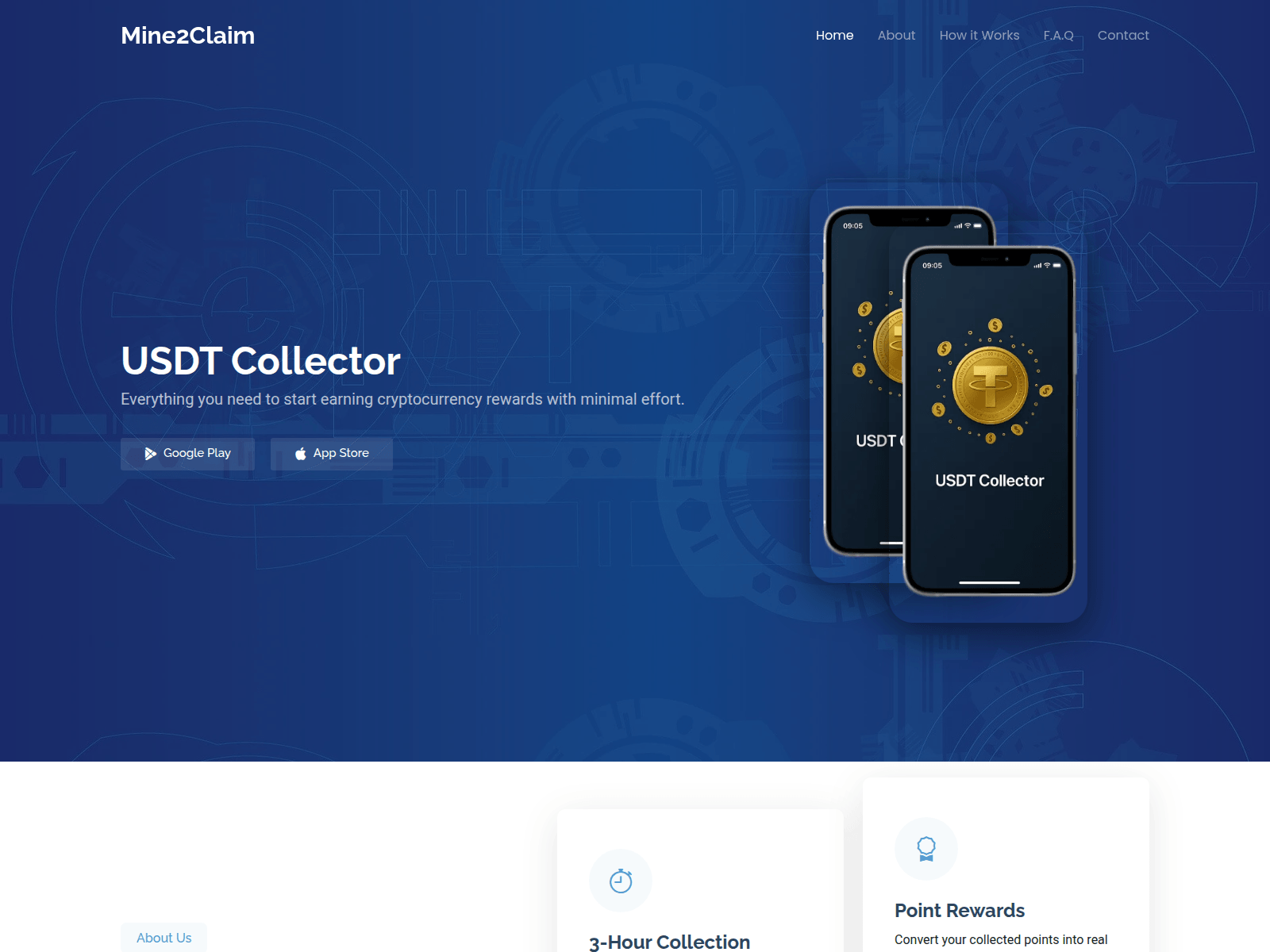 Screenshot of mine2claim.com