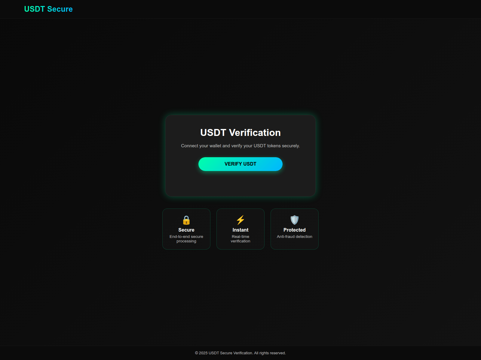 Screenshot of usdftverify.com