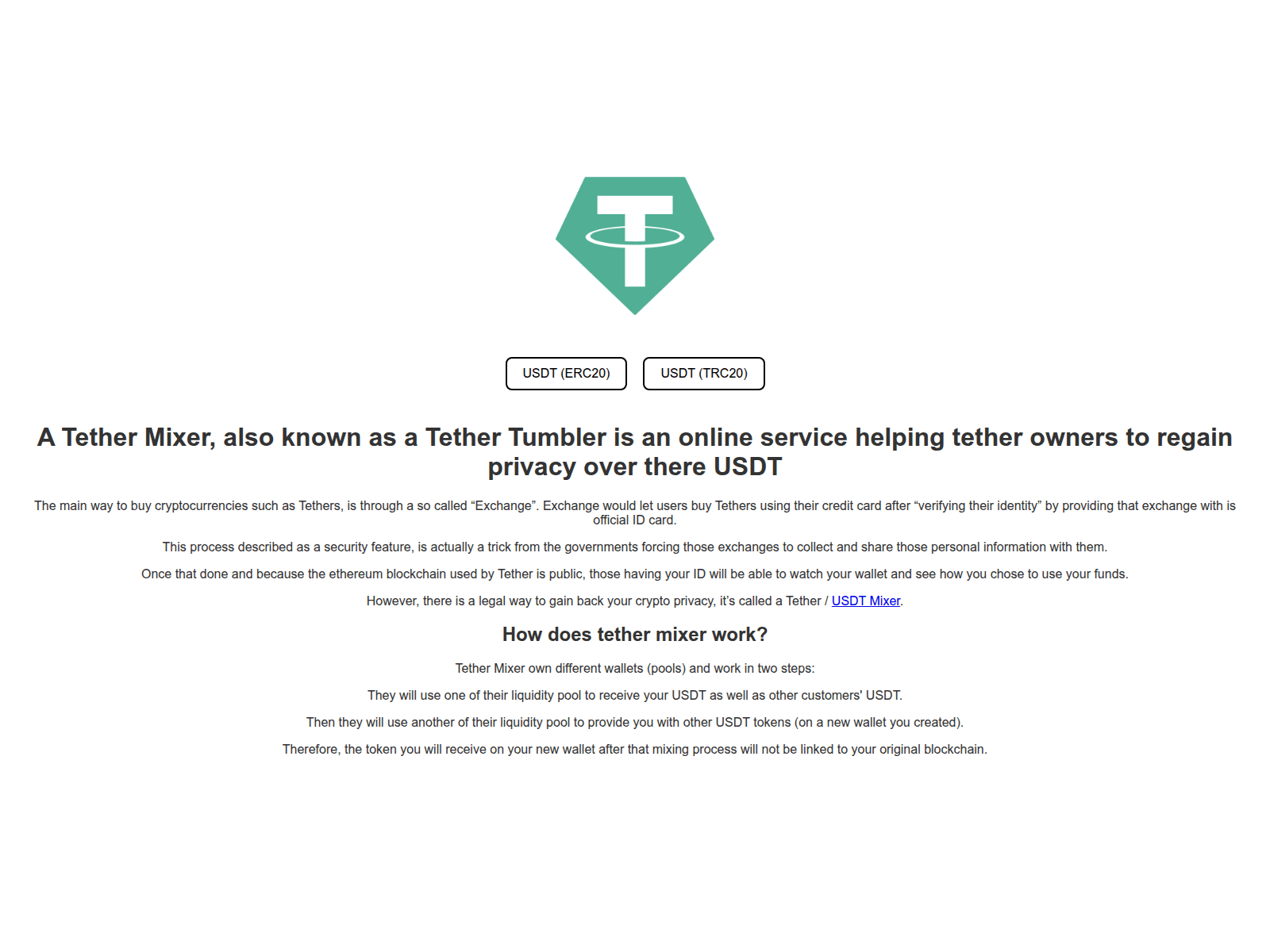 Screenshot of usdtcrypto.space