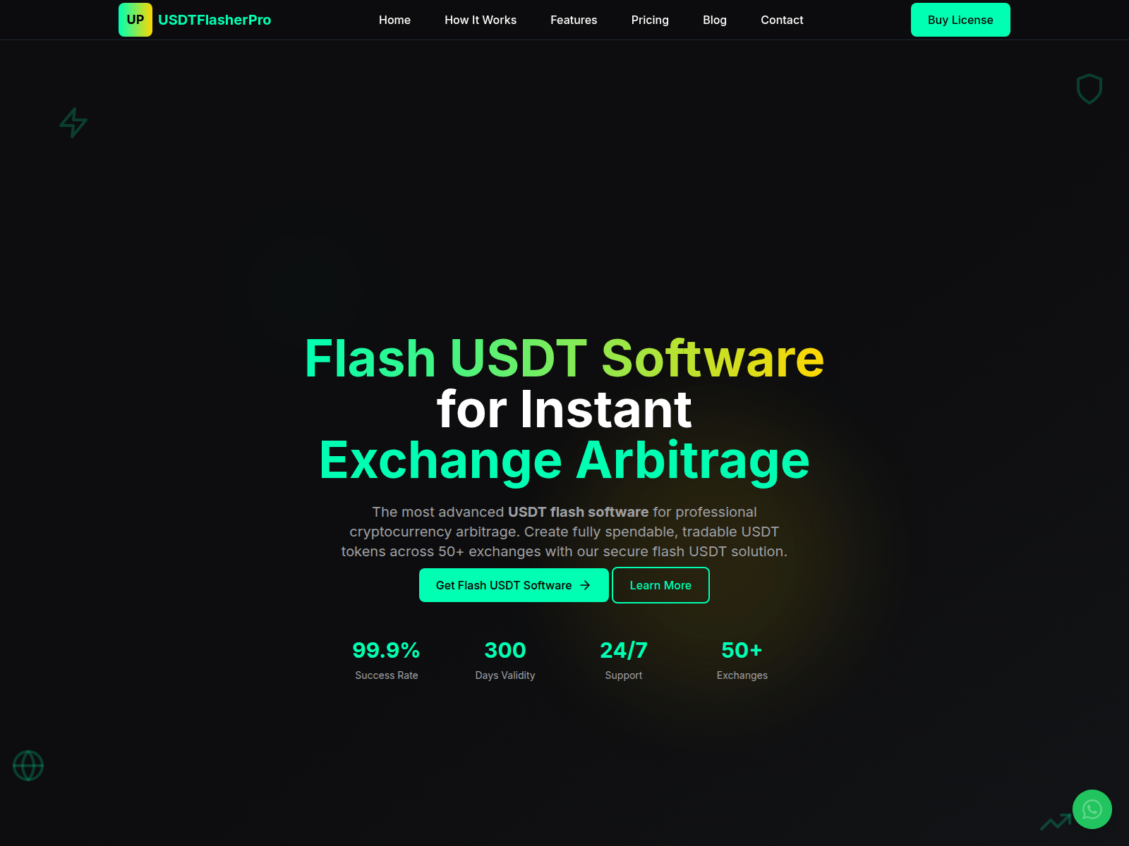 Screenshot of usdtflasherpro.cc
