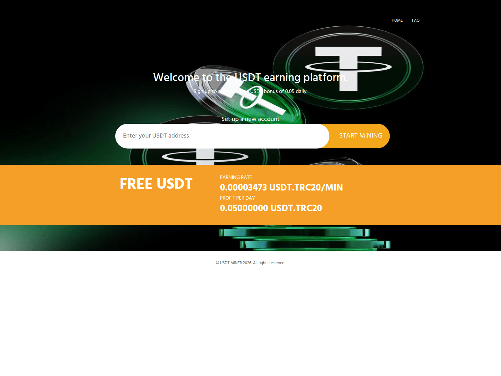 Screenshot of usdtminer.click