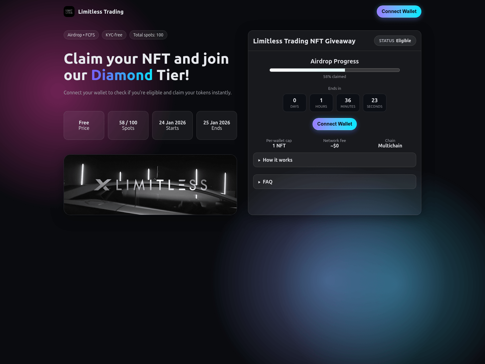 Screenshot of limitlesstradingacademy.top