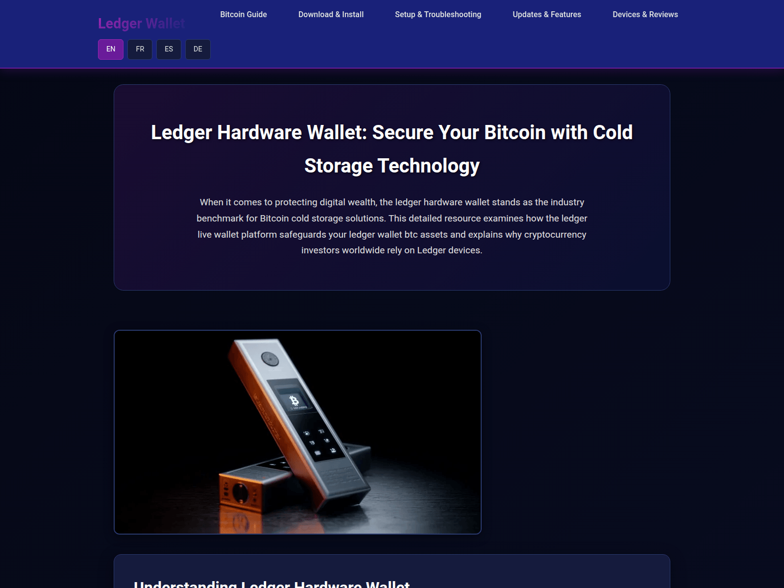 Screenshot of ledger-wallet-bitcoin.com