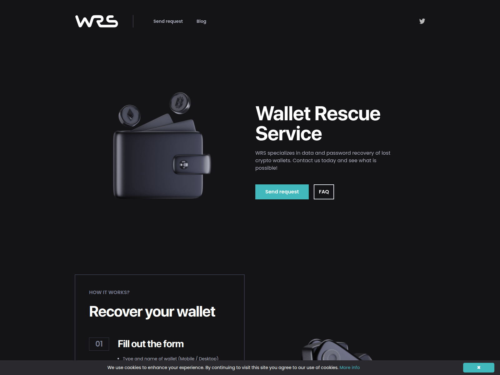 Screenshot of walletrescueservice.com
