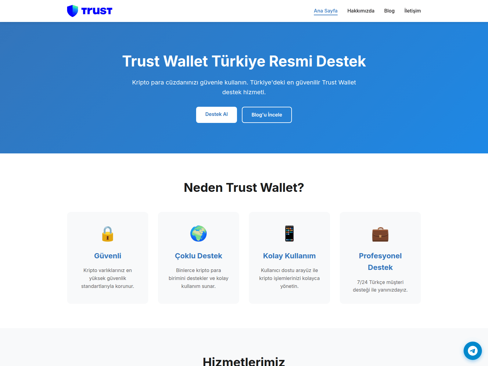 Screenshot of mail.trustwallet-turkiye.com