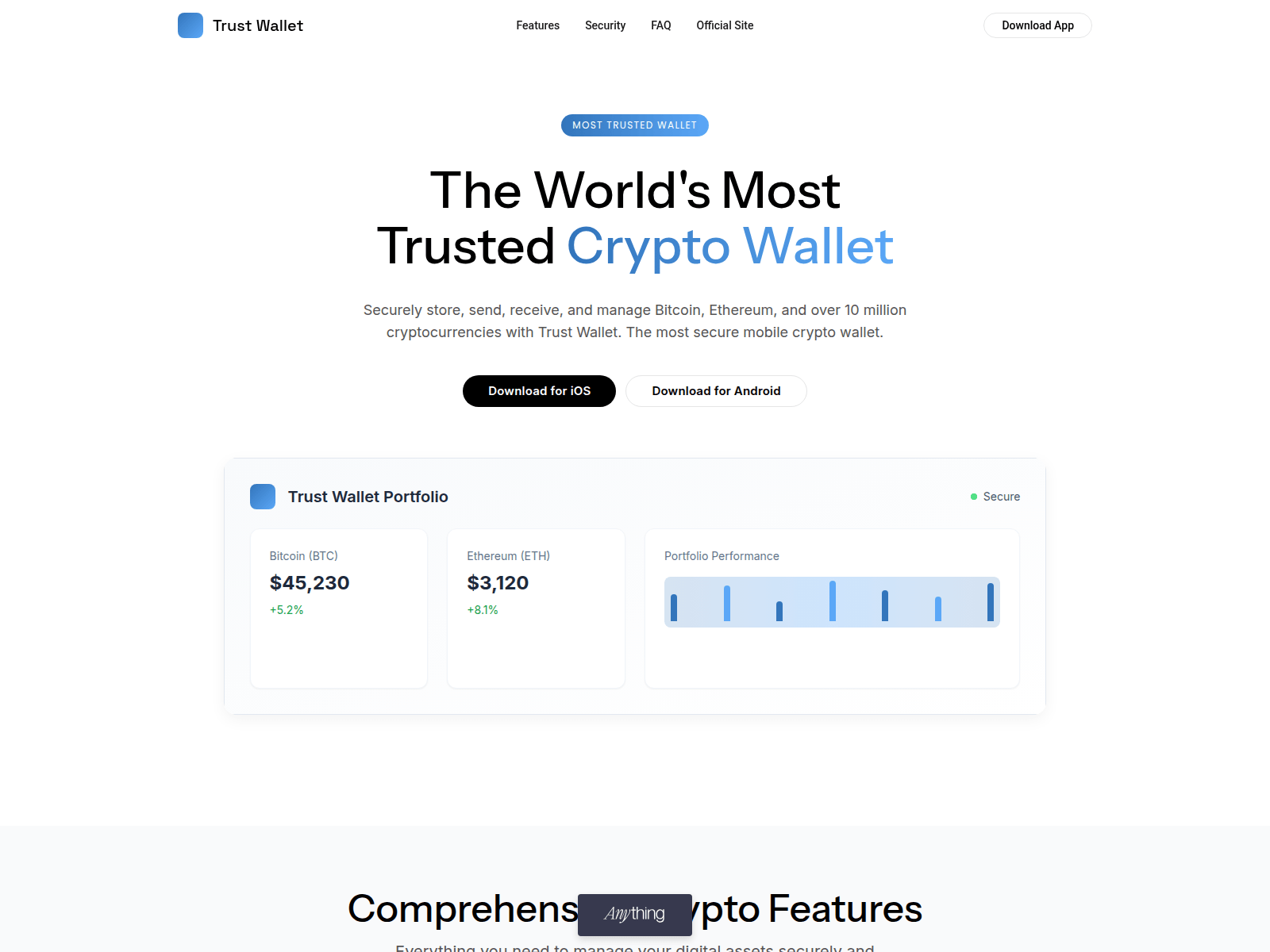 Screenshot of trust-wallet-sso.created.app