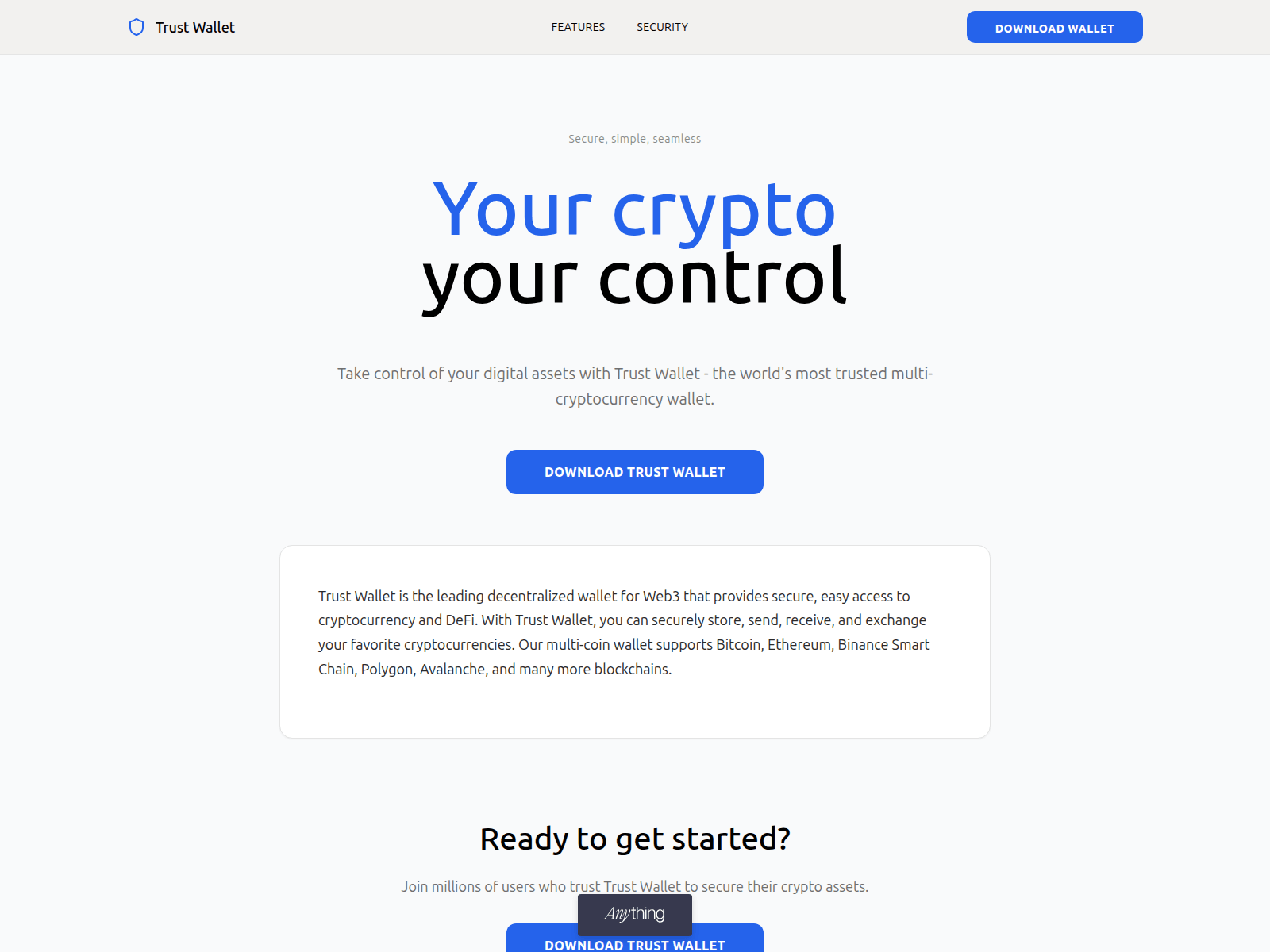 Screenshot of trustwalet-web.created.app