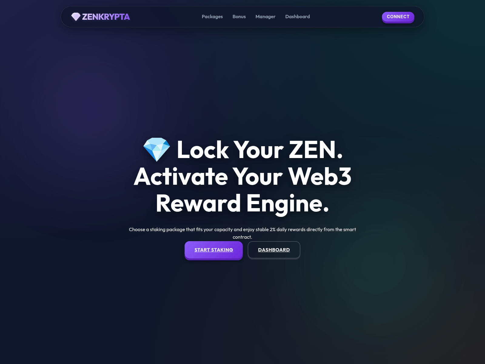 Screenshot of zenstaking-intl.com