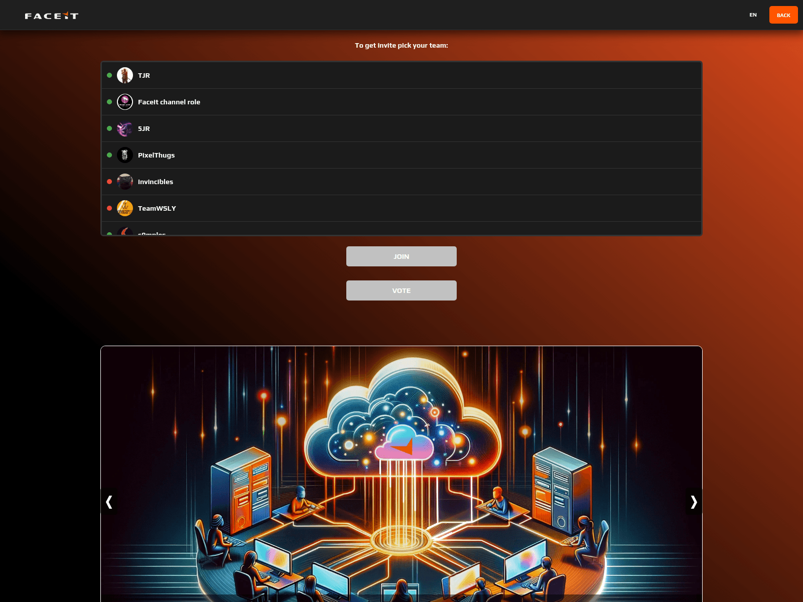 Screenshot of faceit.en-victory-hub.com