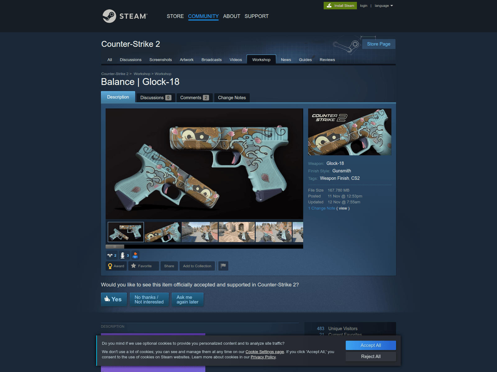 Screenshot of store.workshop-glock18.cc
