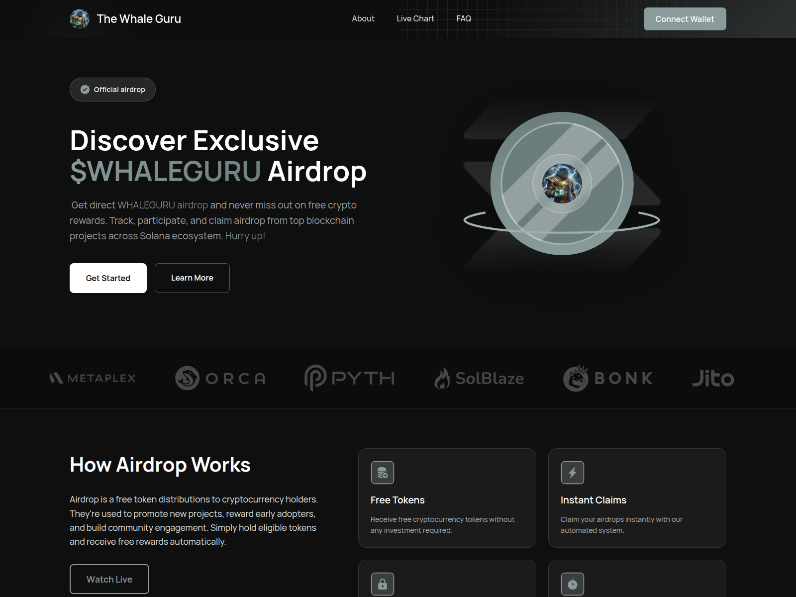 Screenshot of whalegurudrop.top
