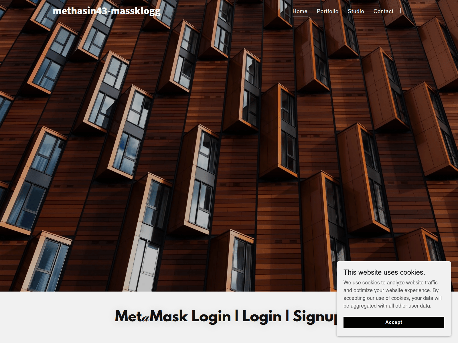 Screenshot of methasin43-massklogg.godaddysites.com