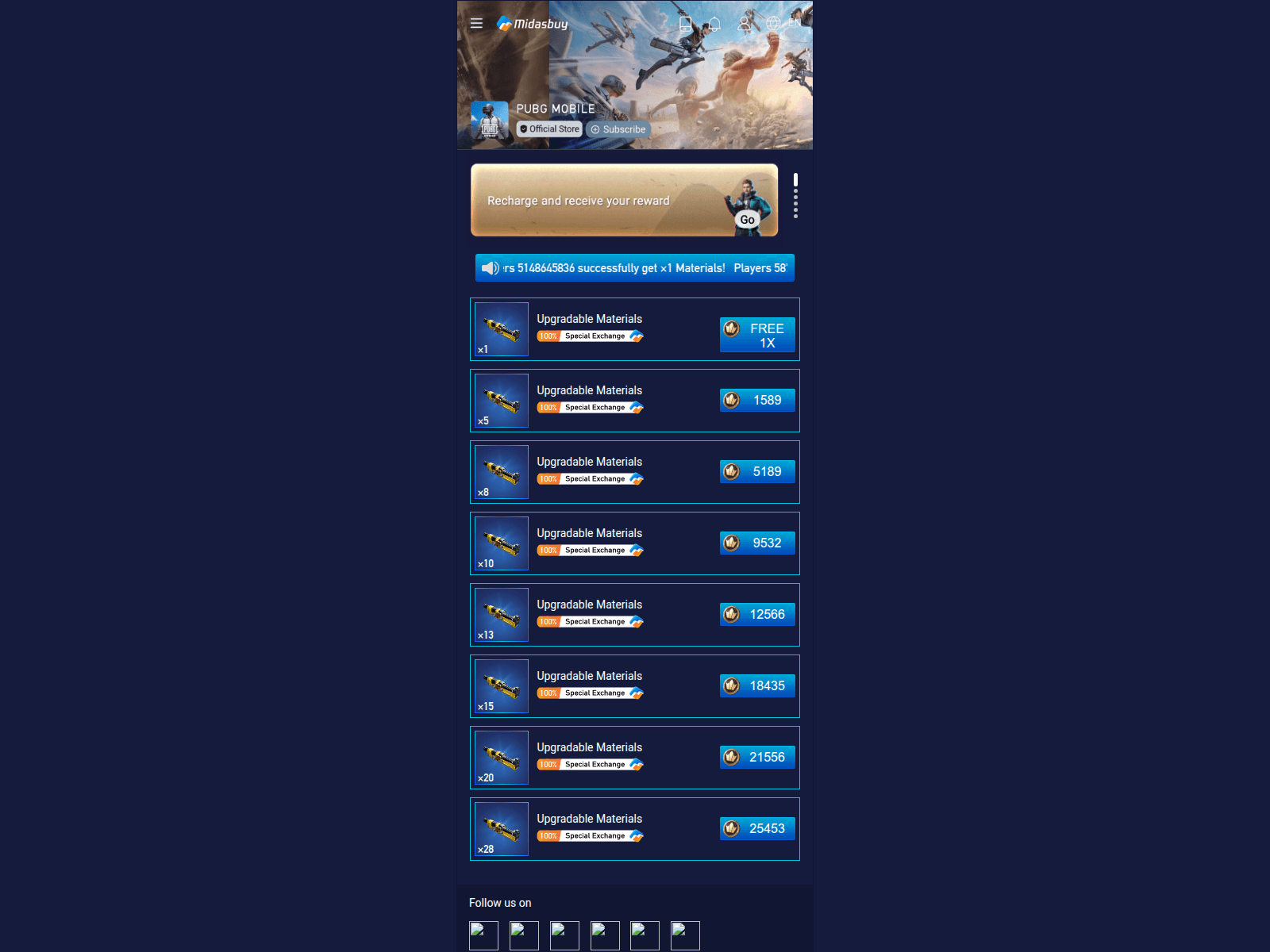 Screenshot of miasbuy-pubgmobile.de5.net