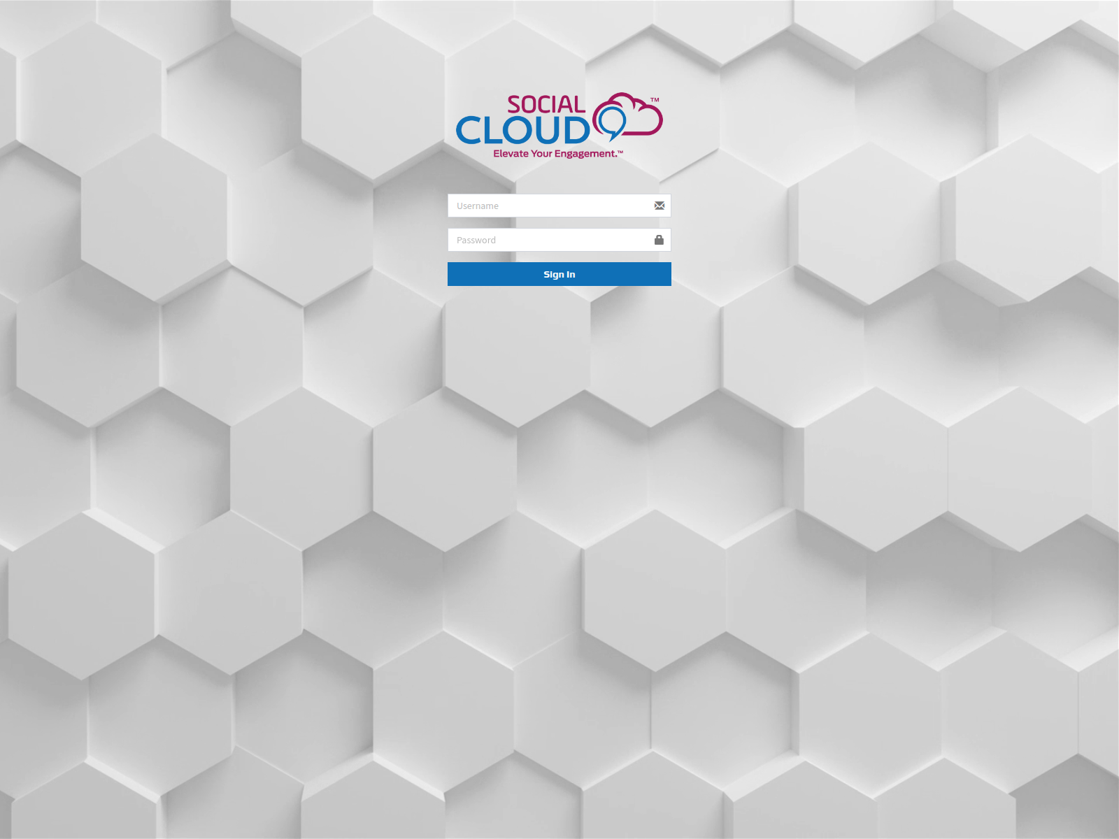 Screenshot of login.socialcloud9.com