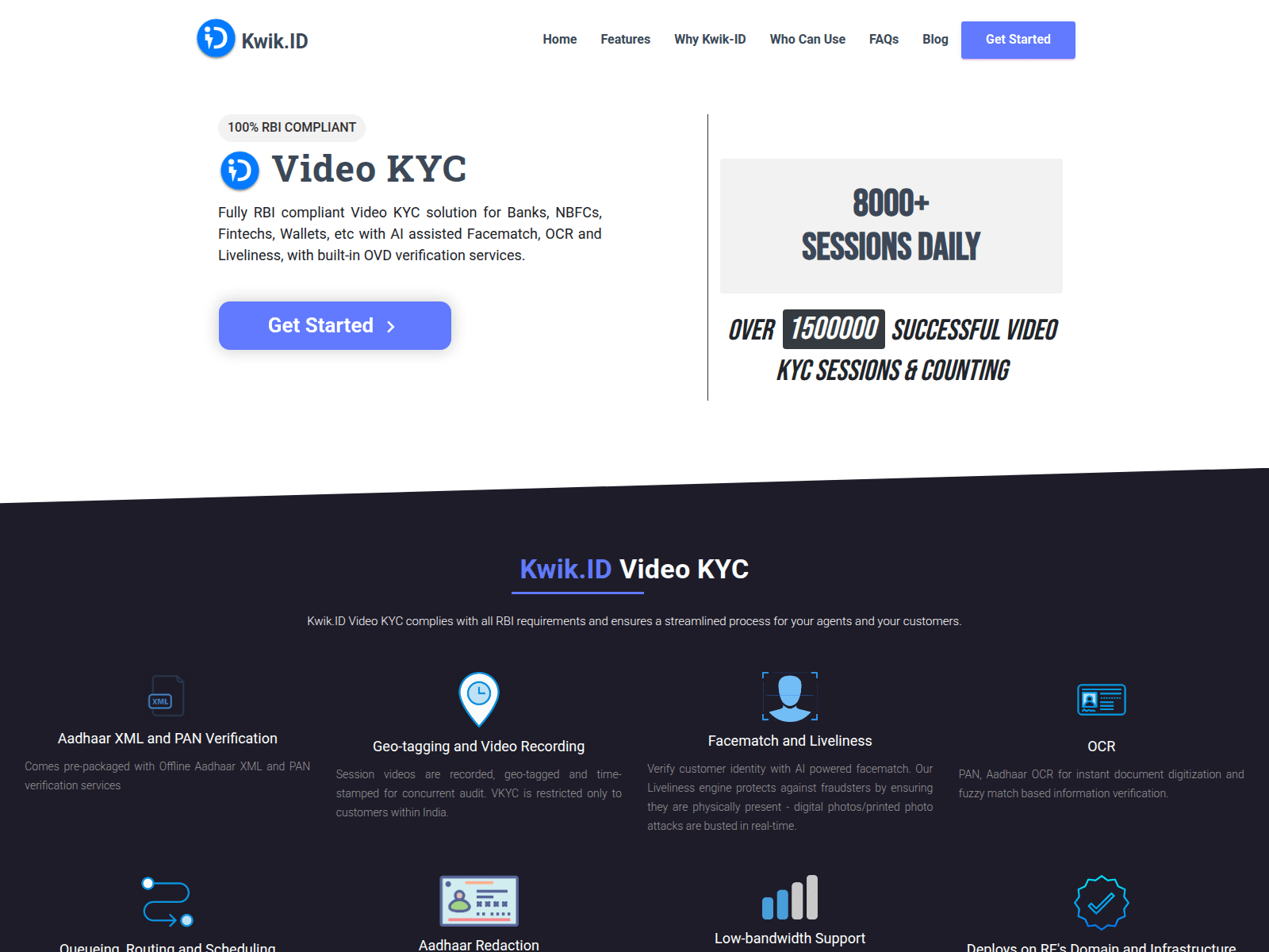 Screenshot of getkwikid.com