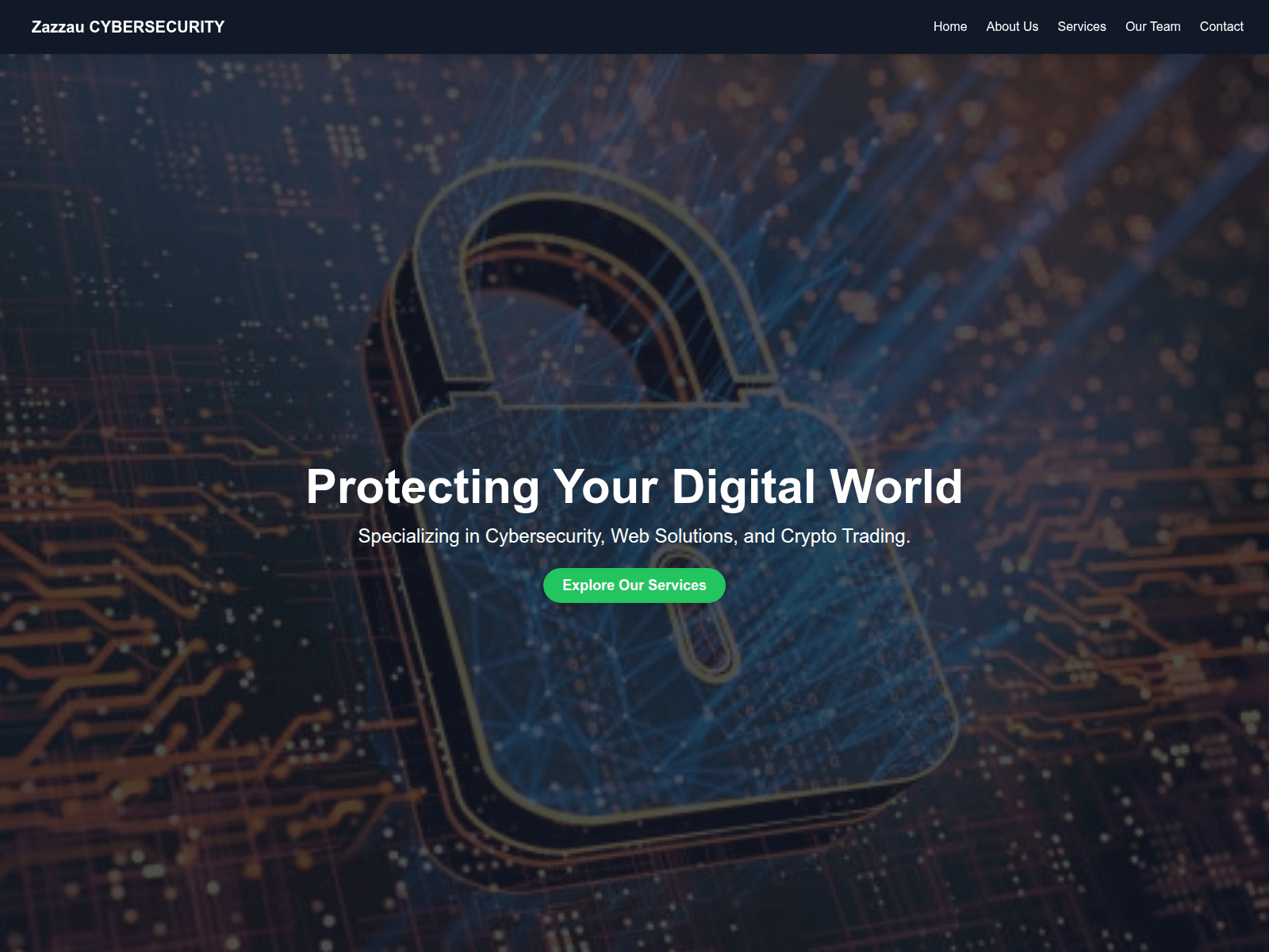 Screenshot of zazzaucybersecurity.com.ng.saharaglobalweb3.com.ng