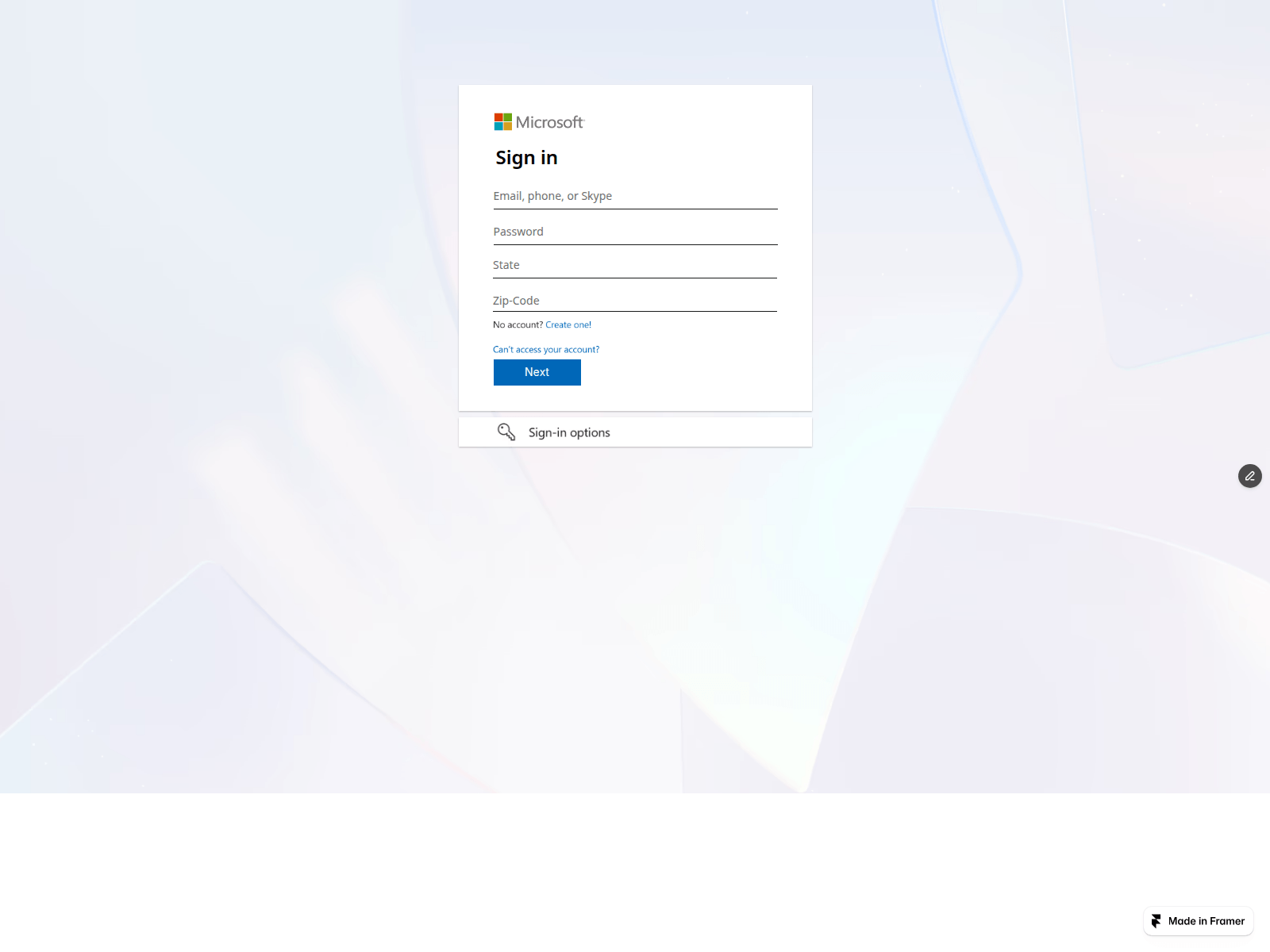 Forensic screenshot of simple-direction-305248.framer.app