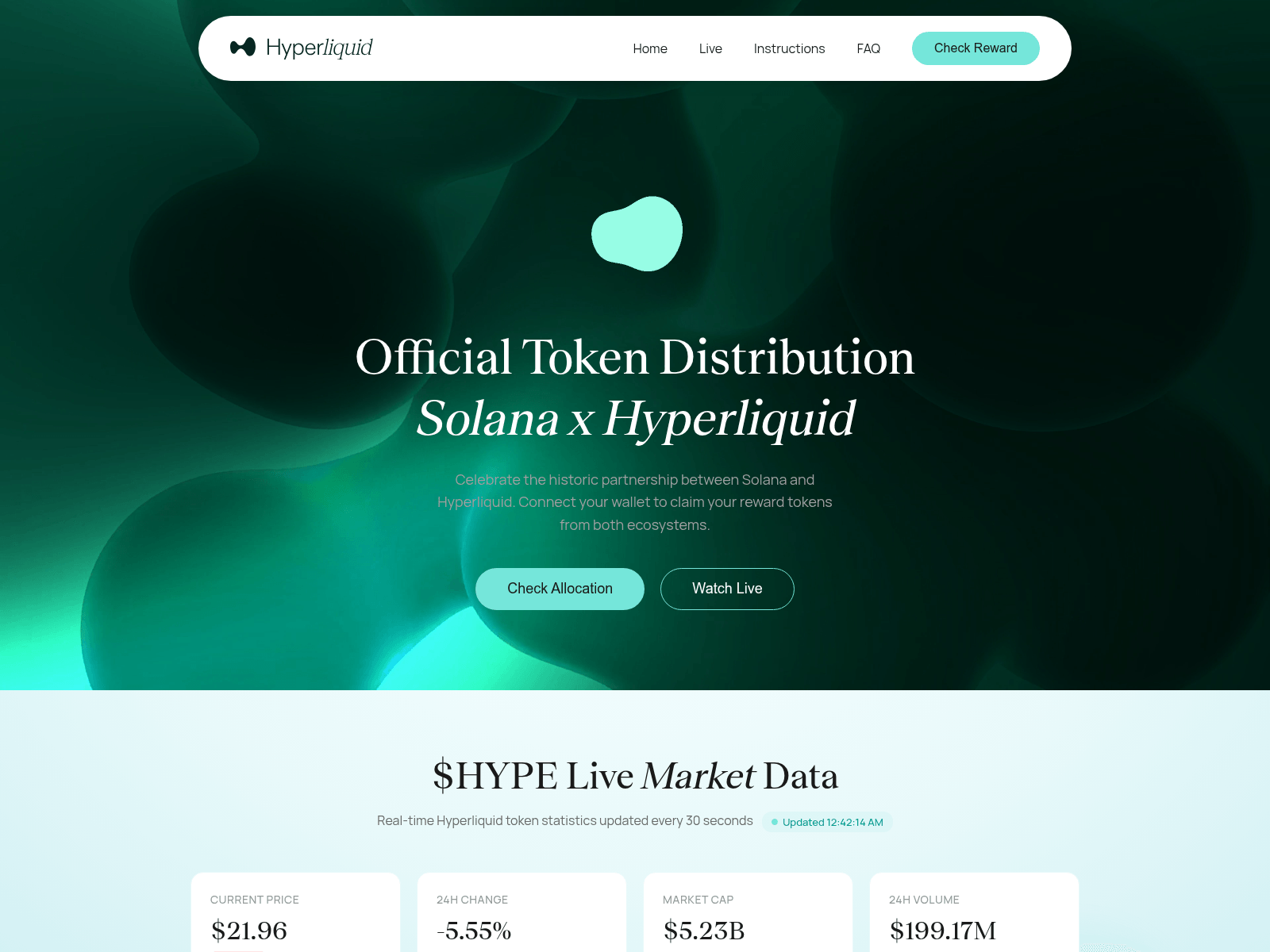 Screenshot of solhyper.live