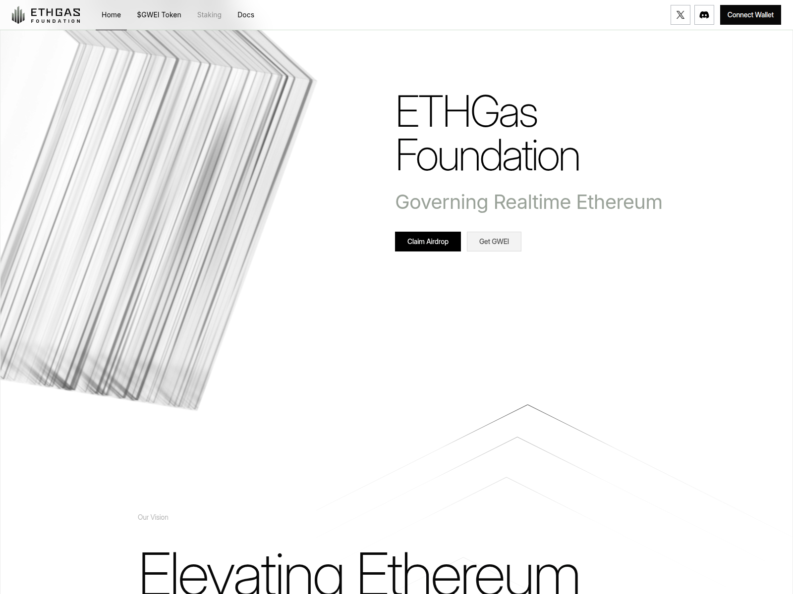 Screenshot of ethgasfounudation.org