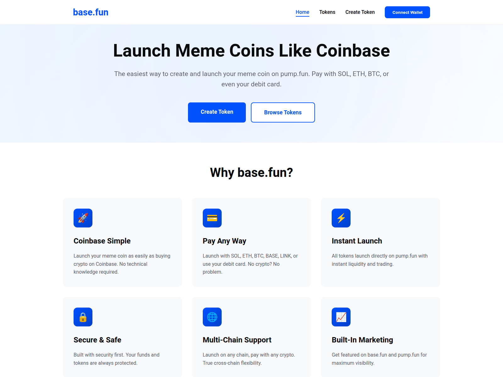 Screenshot of launchonbase.fun
