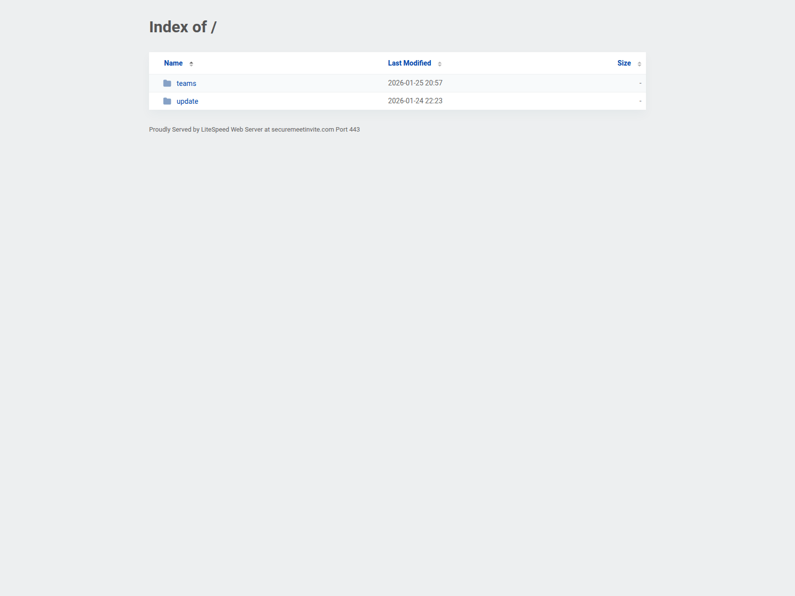 Screenshot of securemeetinvite.com