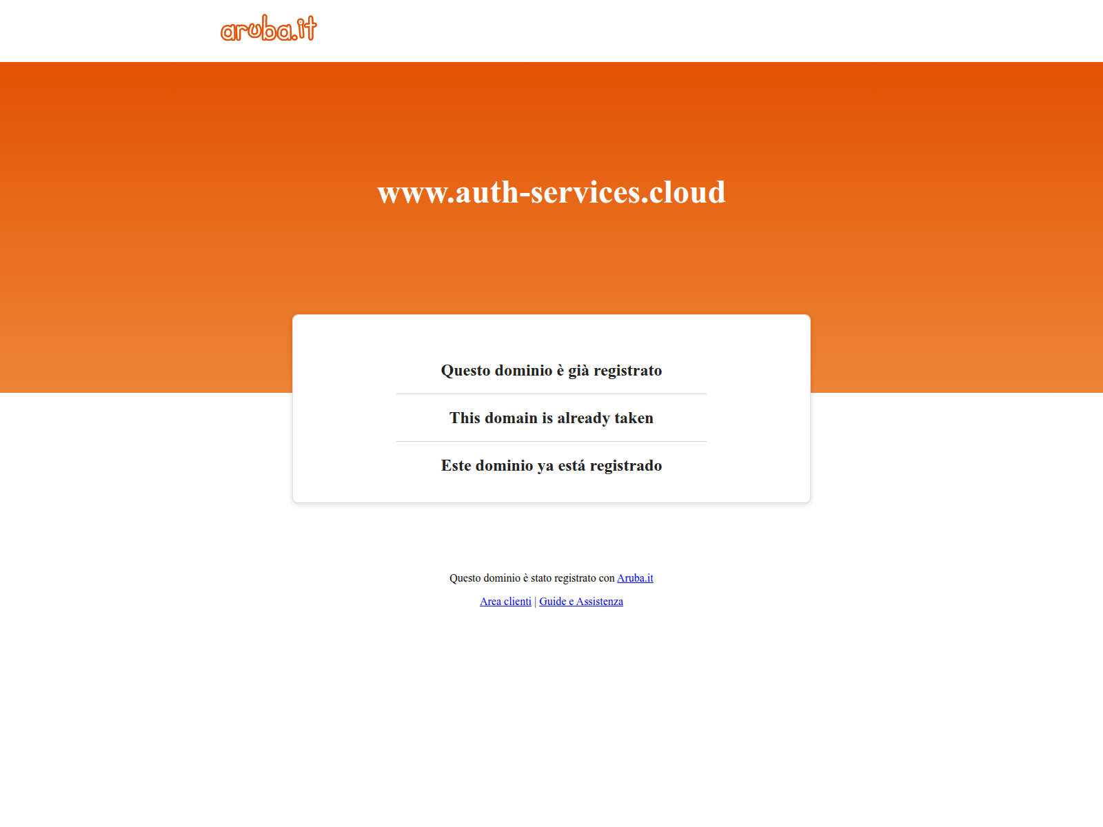 Screenshot of auth-services.eu