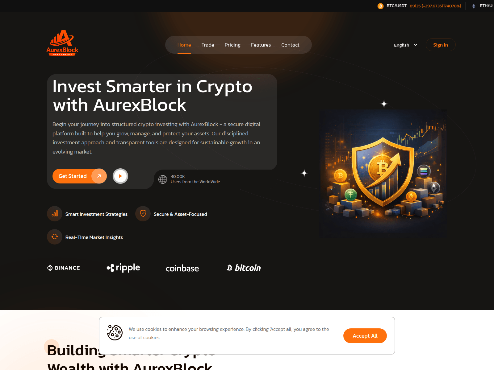 Screenshot of aurexblock.com