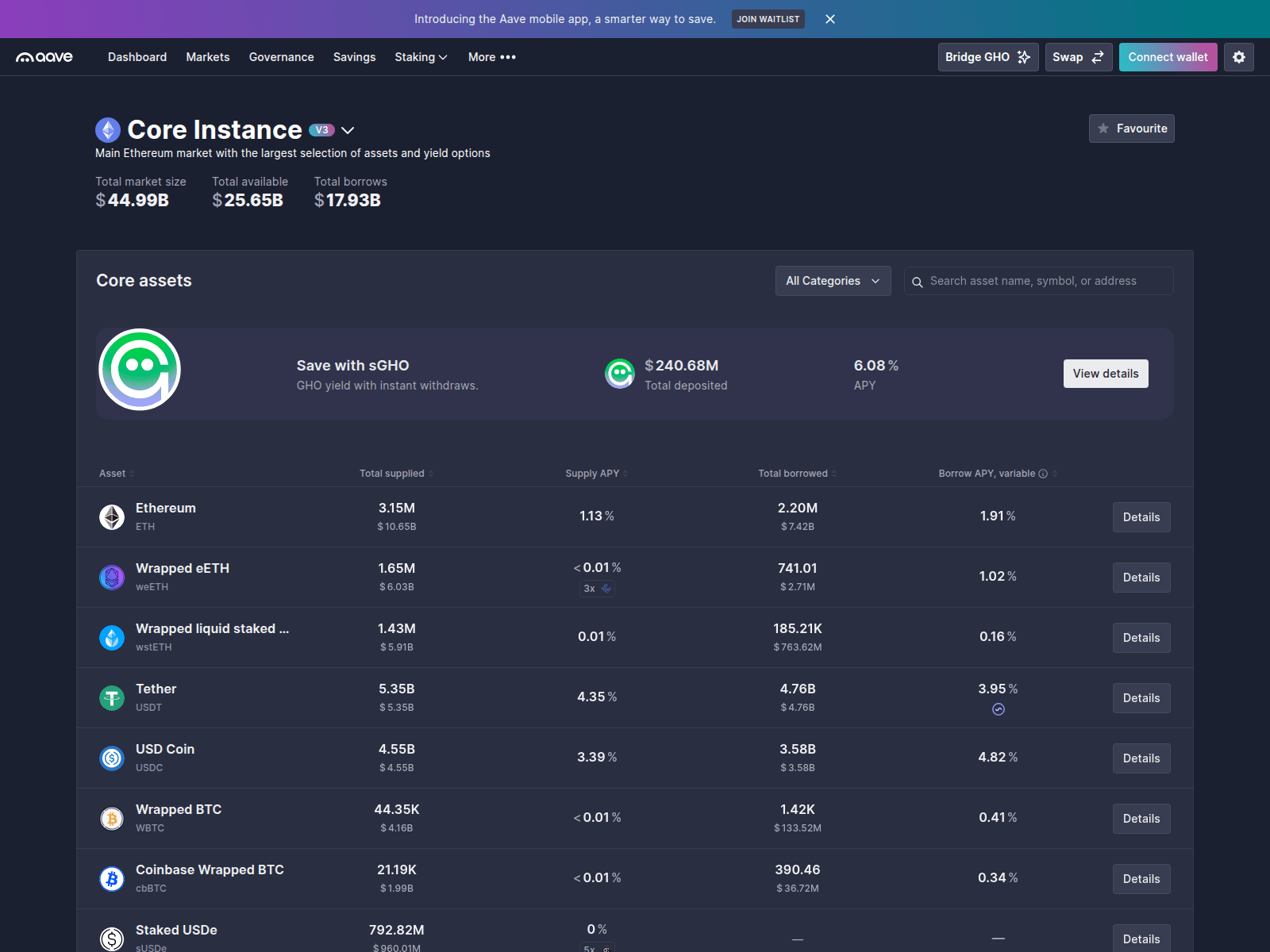 Screenshot of aave.com-wallet-cornect.com