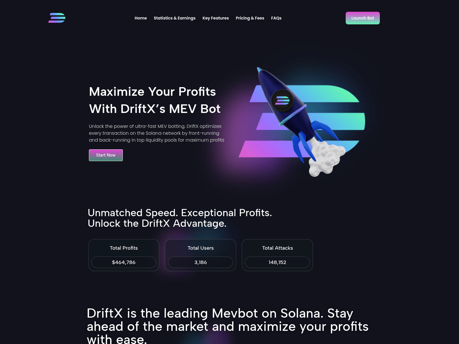 Screenshot of solmevbot.com