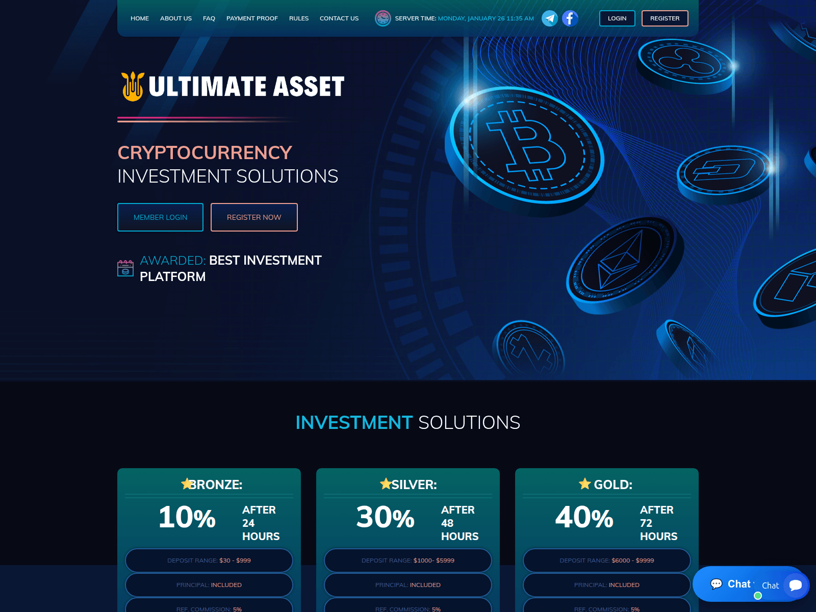 Screenshot of ultimateassetsltd.com