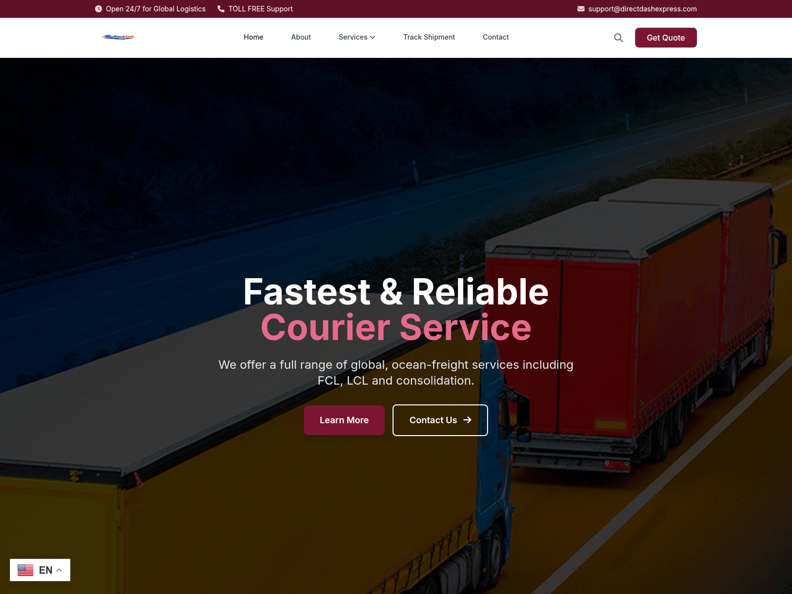 Screenshot of directdashexpress.com