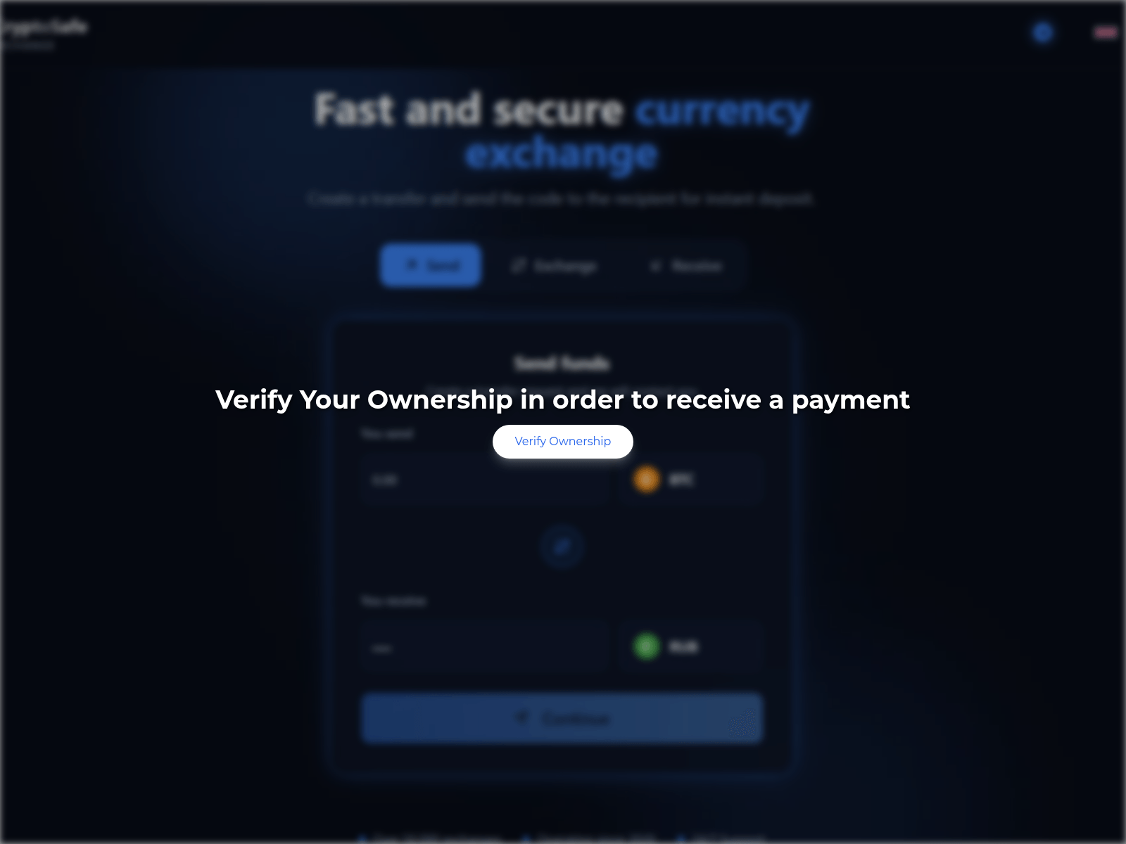 Screenshot of cryptosafeverify.com