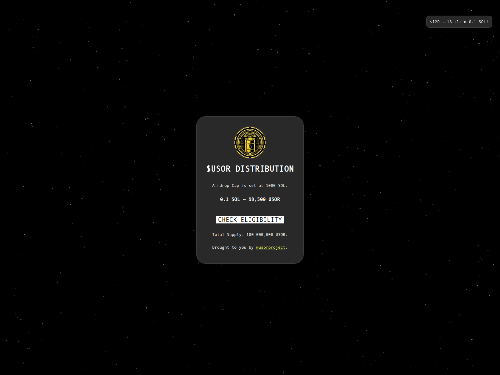 Screenshot of usor-allocationz.xyz