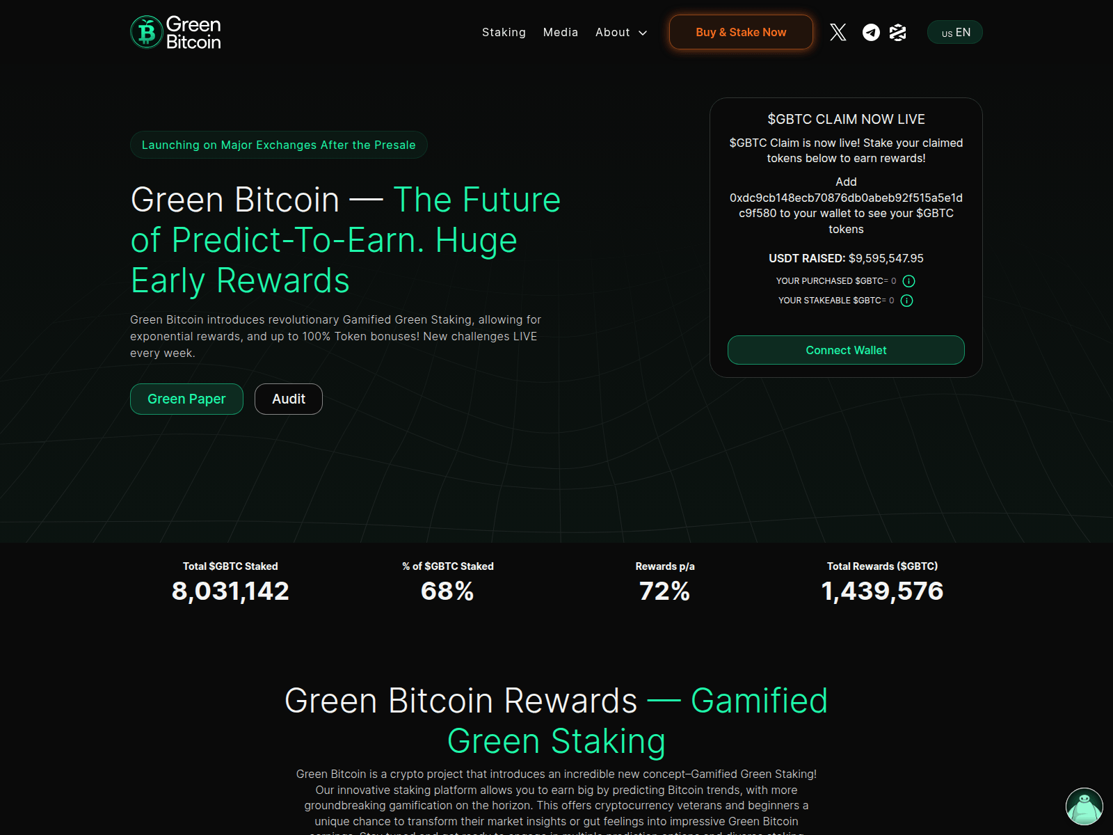 Screenshot of claim-greenbitcoin-xyz.pages.dev