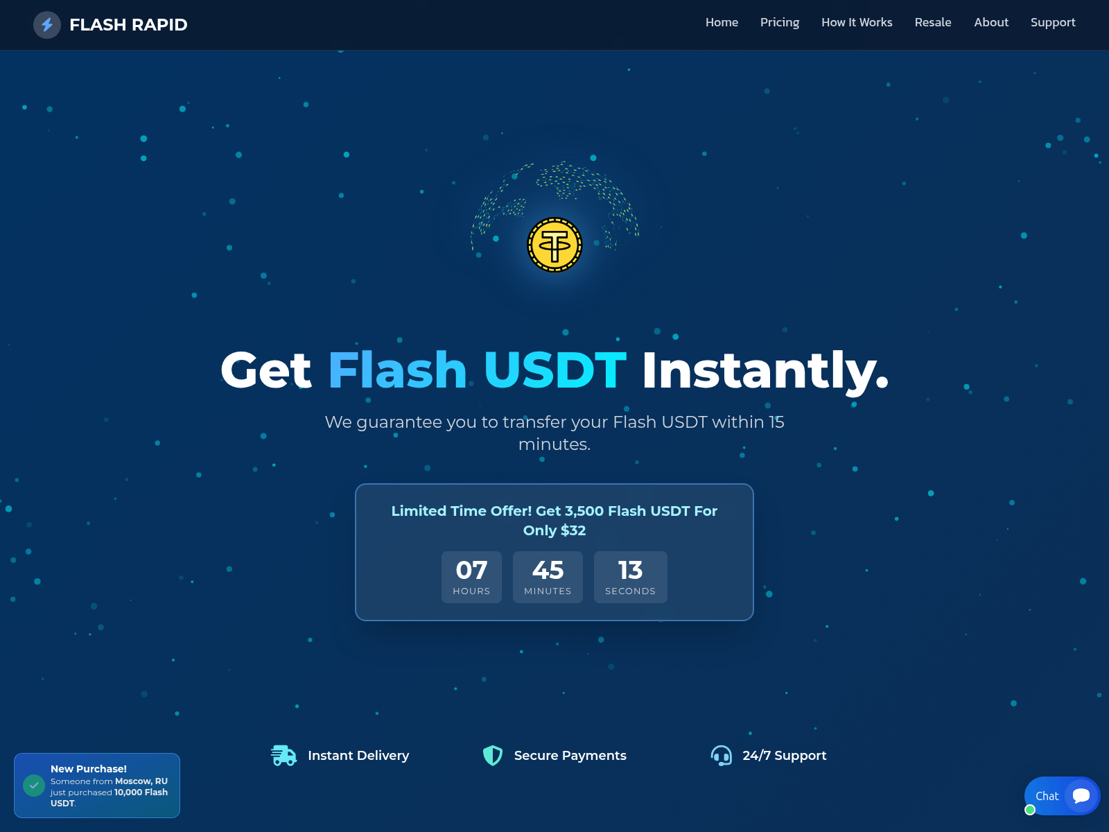 Screenshot of buyflashusdt.club