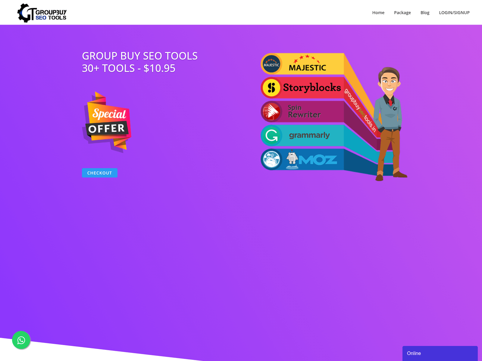 Screenshot of groupbuyseotools.in