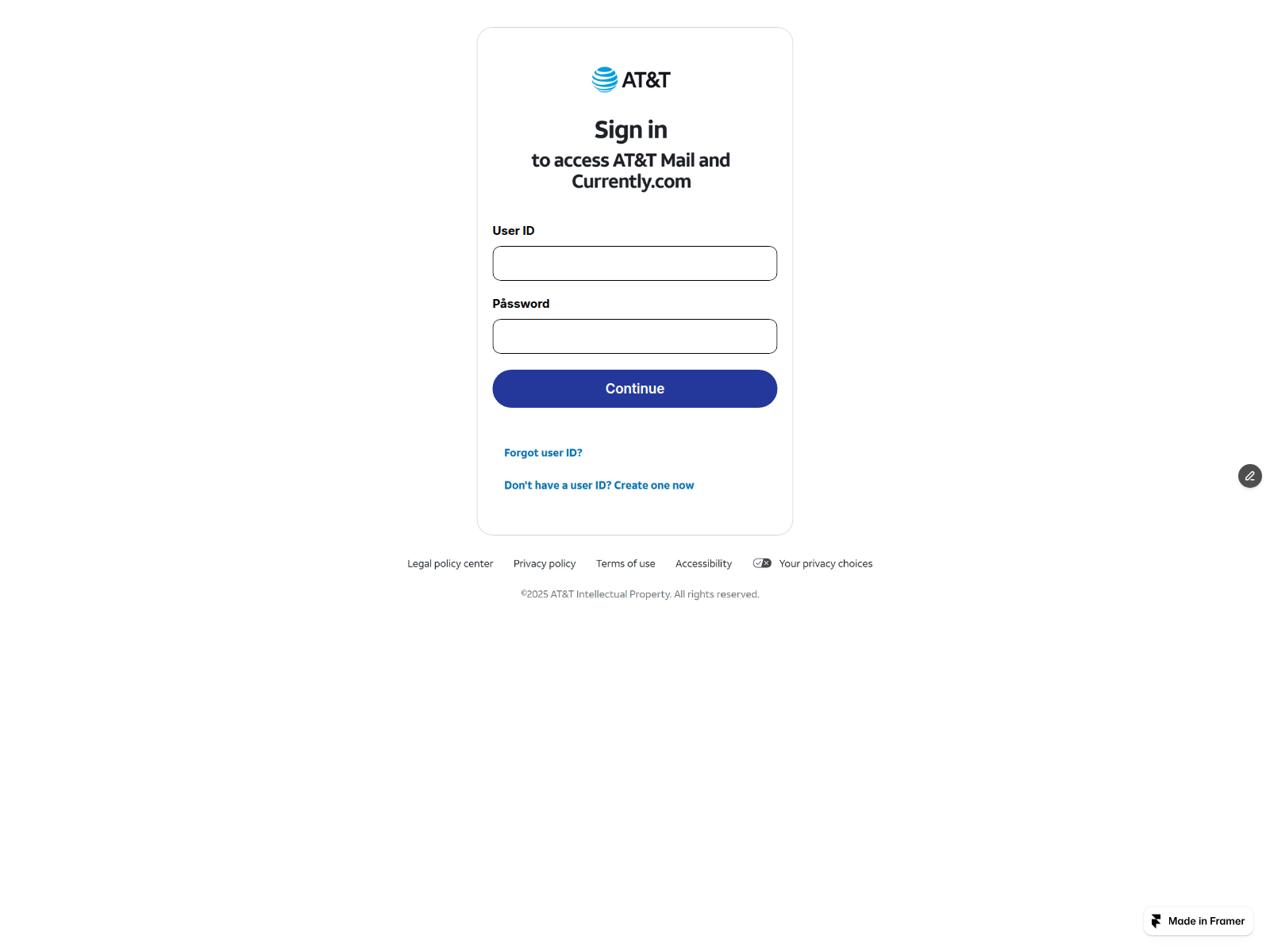 Screenshot of sharp-aim-536555.framer.app