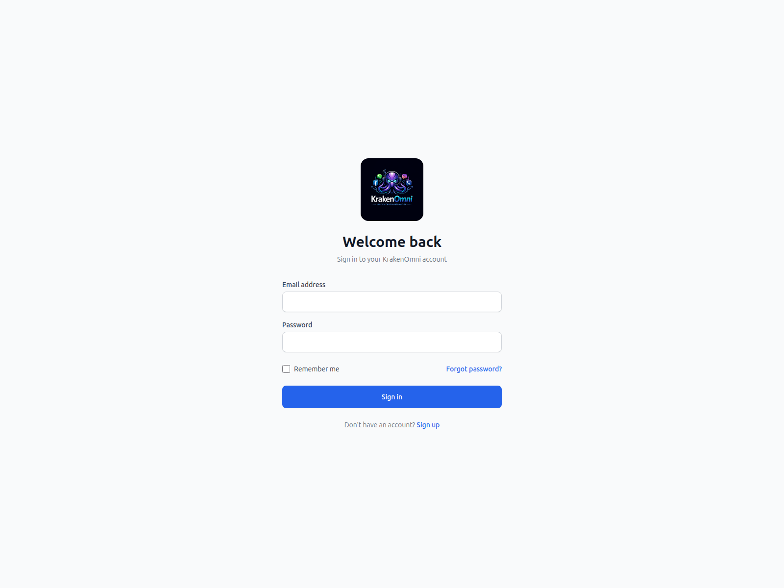 Screenshot of krakenomni.com