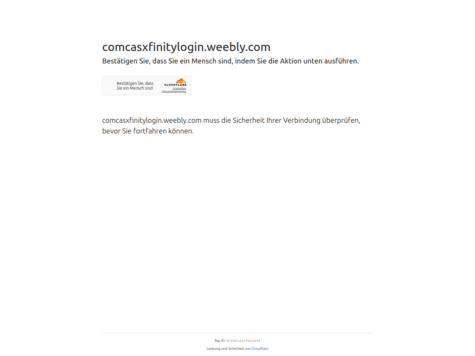 Screenshot of comcasxfinitylogin.weebly.com