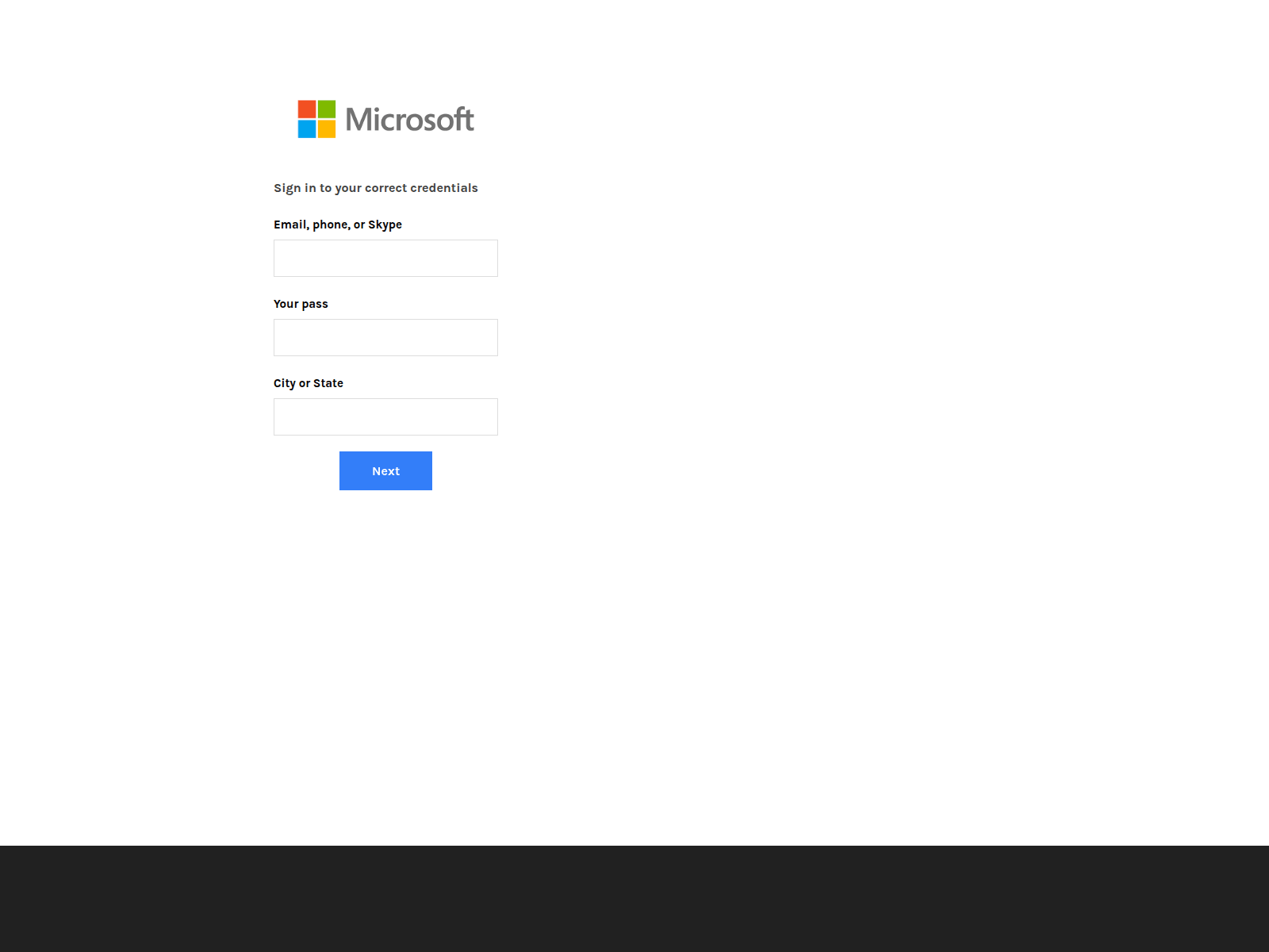 Screenshot of microsoftsupport45.weebly.com