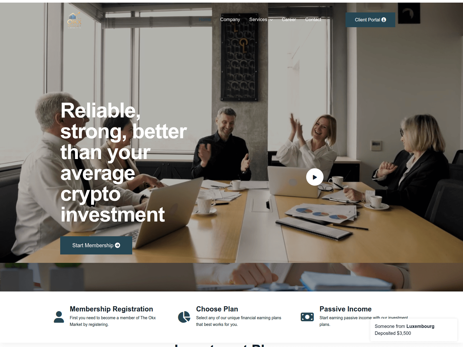 Screenshot of theokxmarket.com