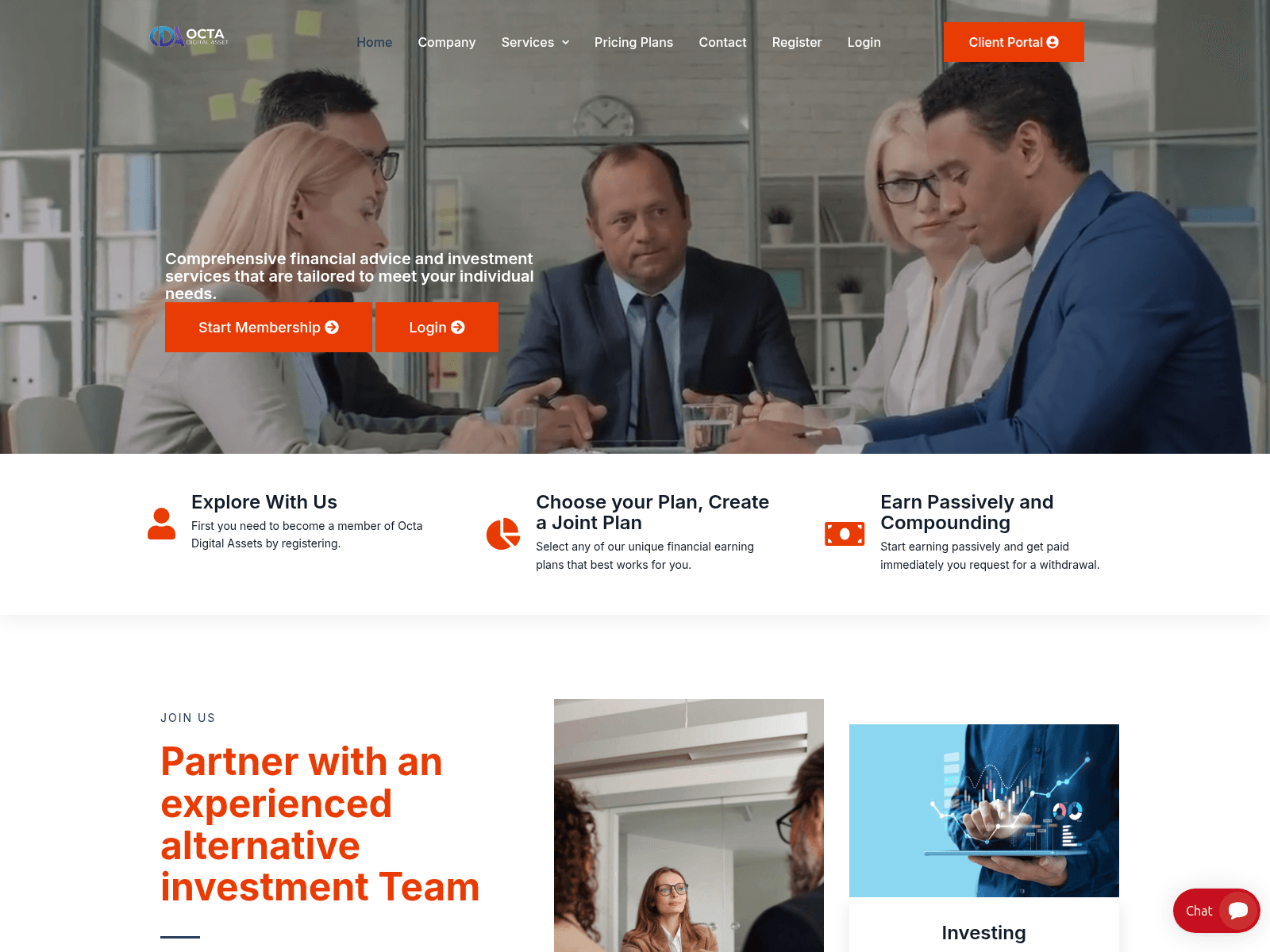 Screenshot of octadigitalasset.com