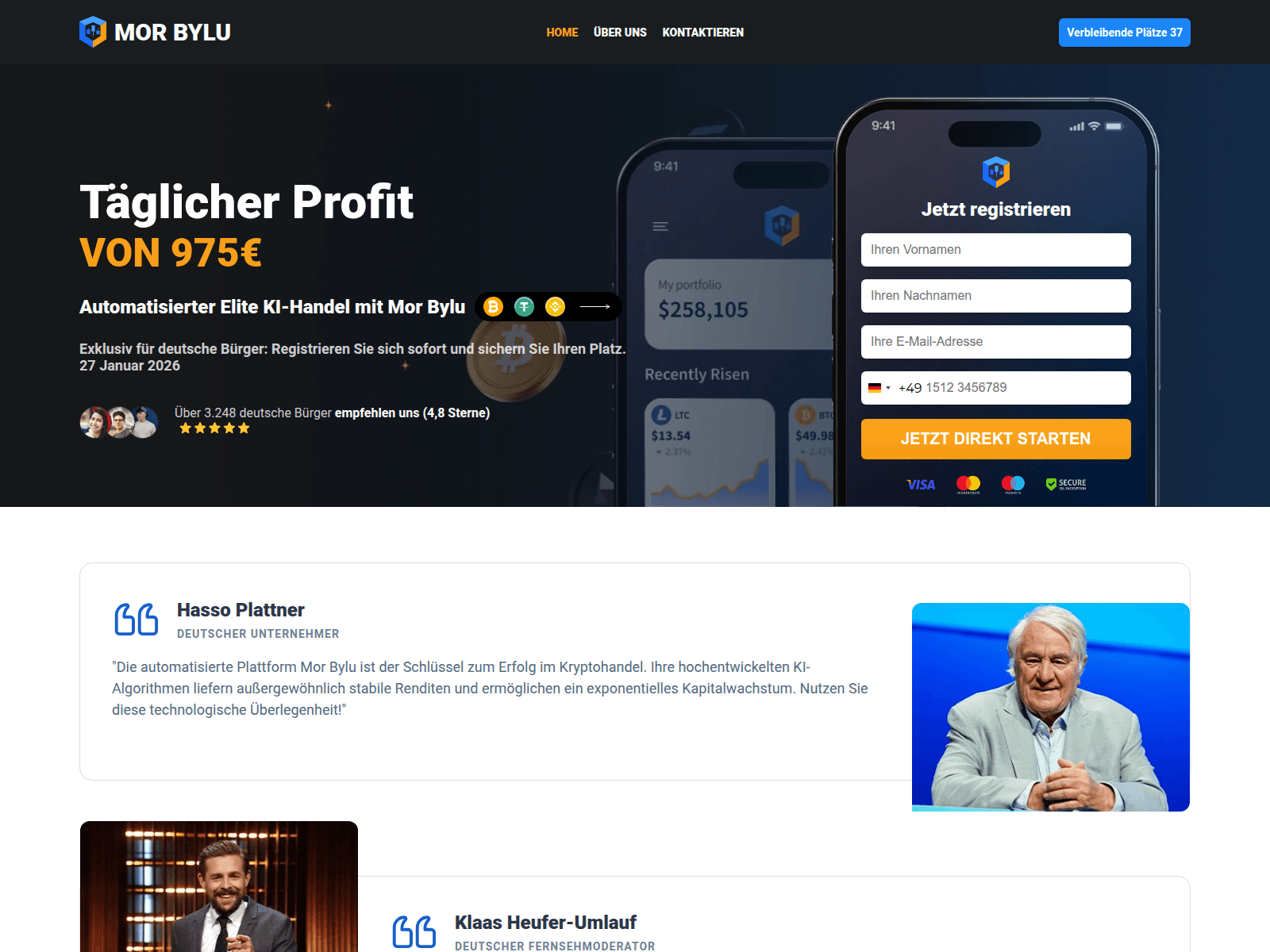 Screenshot of morbylu.de