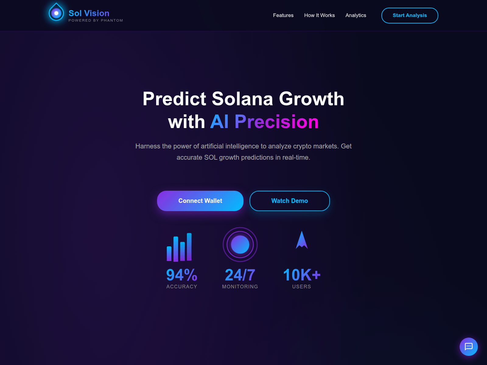 Screenshot of sol-vision.live