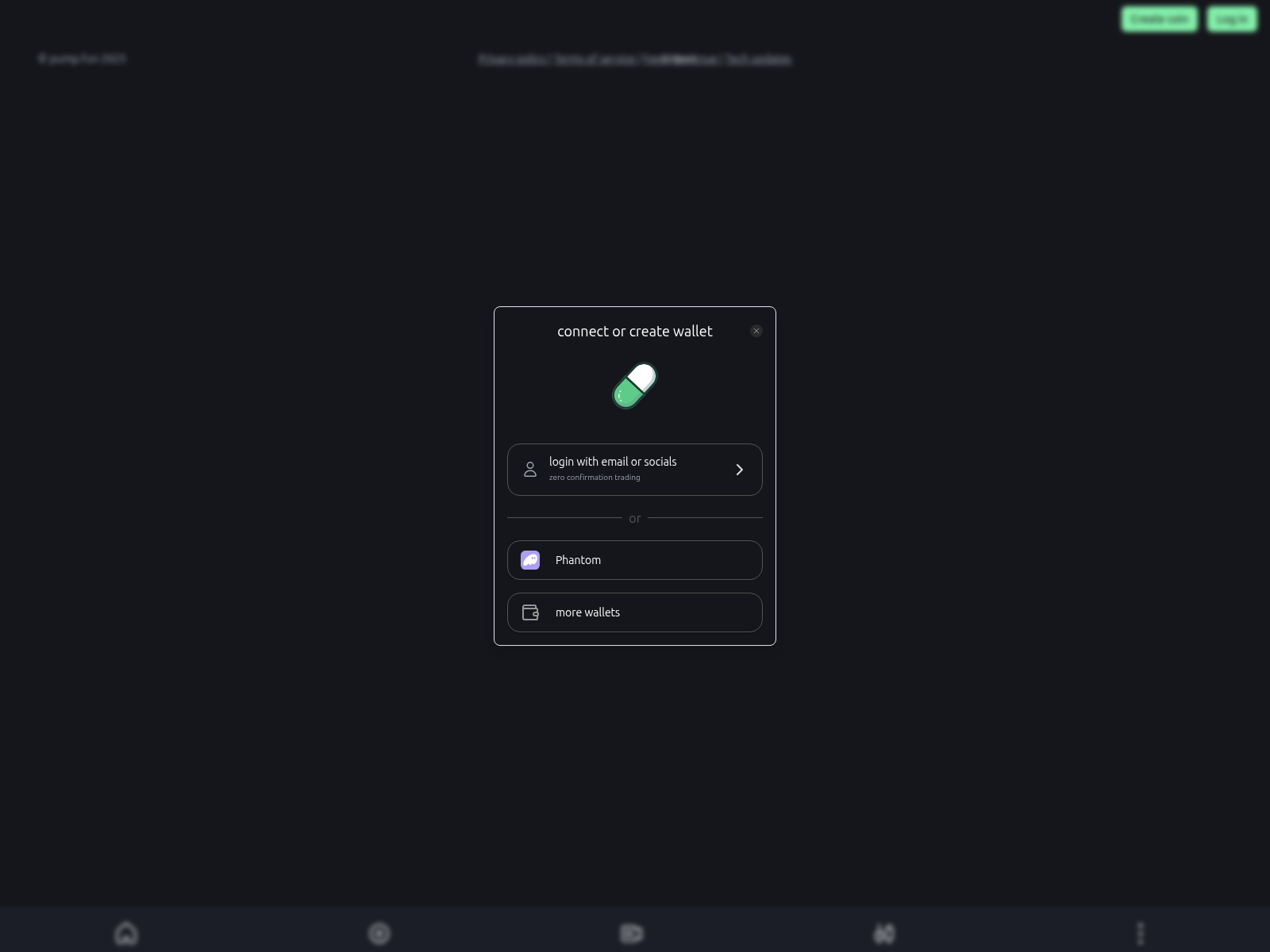 Screenshot of pump-ca.fun