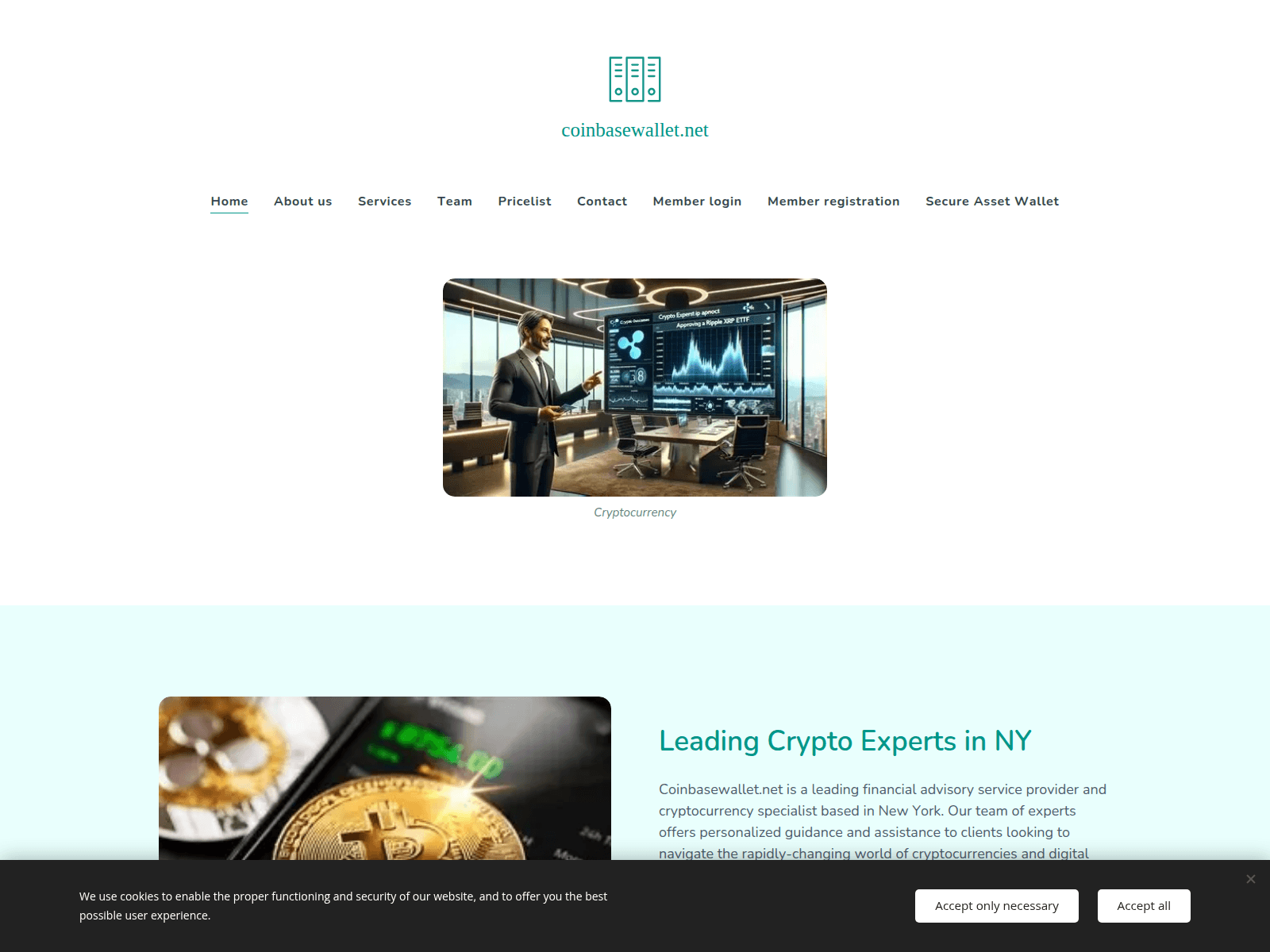 Screenshot of coinbasewallet.ch