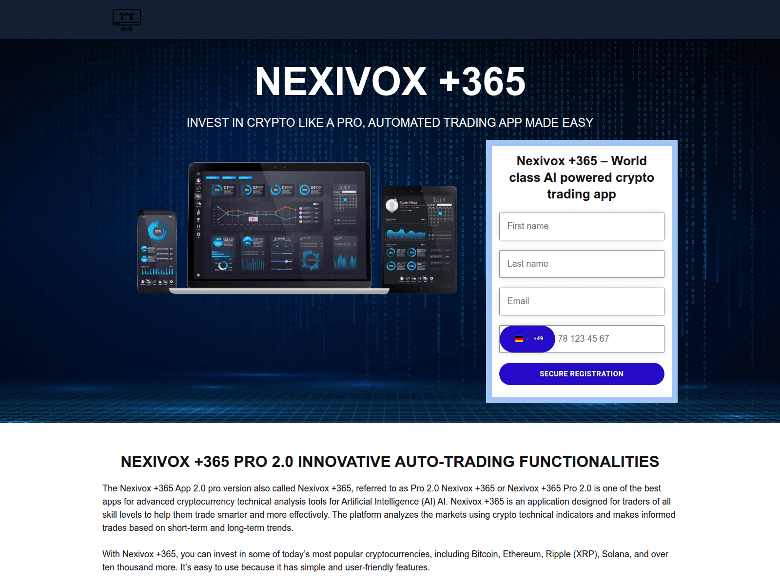 Screenshot of 365-nexivox.com